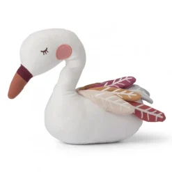 Peluche cygne Susie avec ailes multicolores