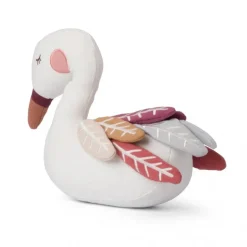 Peluche cygne Susie avec ailes multicolores
