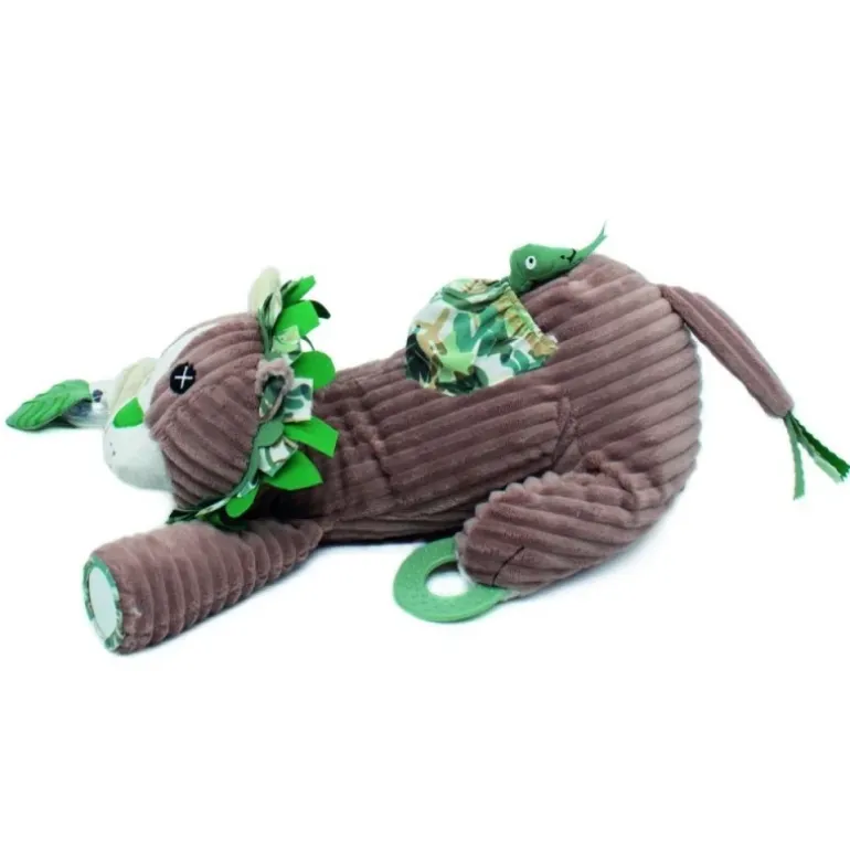 Peluche d'activité bébé Jélékros le lion