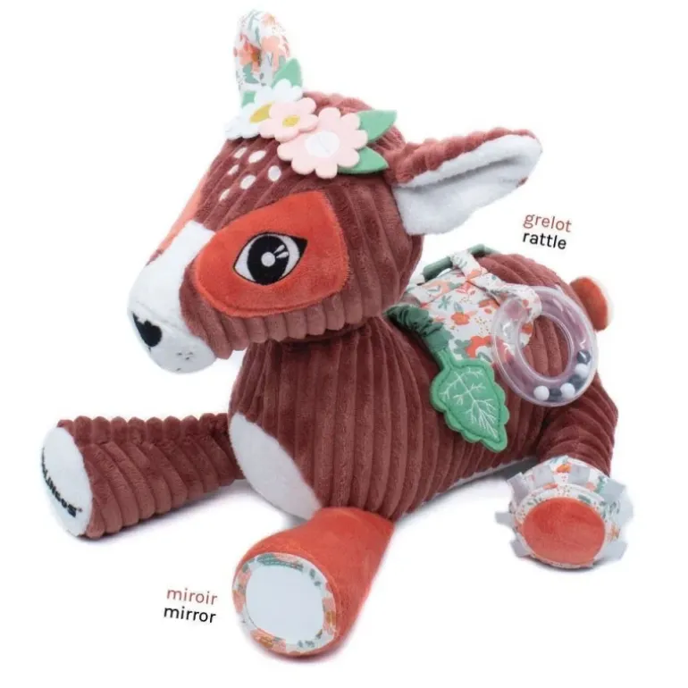 Peluche d'activité bébé Mélimélos la biche