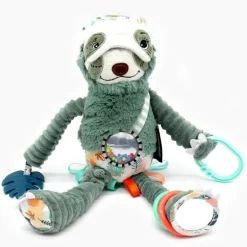 Peluche d’activité bébé nomade Chillos Le Paresseux