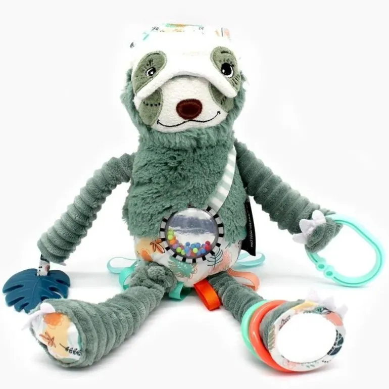 Peluche d’activité bébé nomade Chillos Le Paresseux