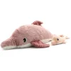 Peluche dauphin Tofou maman et son bébé rose