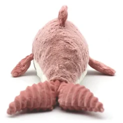 Peluche dauphin Tofou maman et son bébé rose