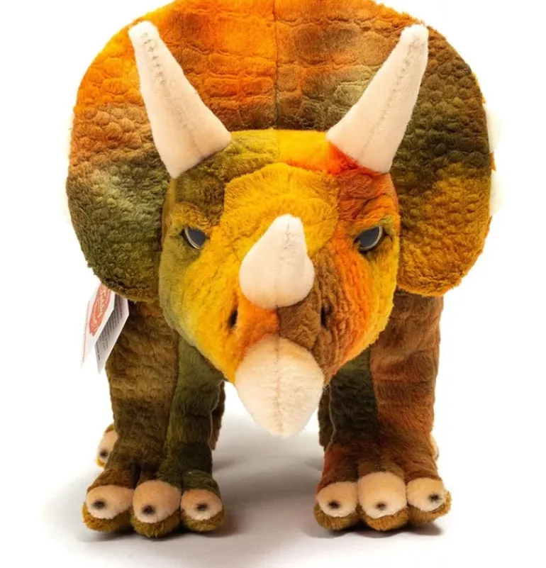 Peluche dinosaure tricératops - 42 cm