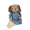 Peluche doudou chien Ticki bleu