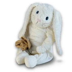 Peluche doudou lapin Hoopsi crème