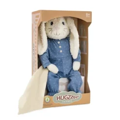 Peluche doudou lapin Hoopsi bleu
