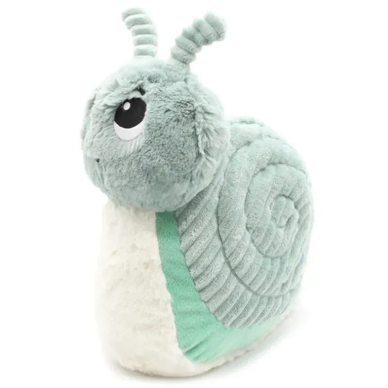 Peluche escargot Speedou maman et son bébé vert menthe