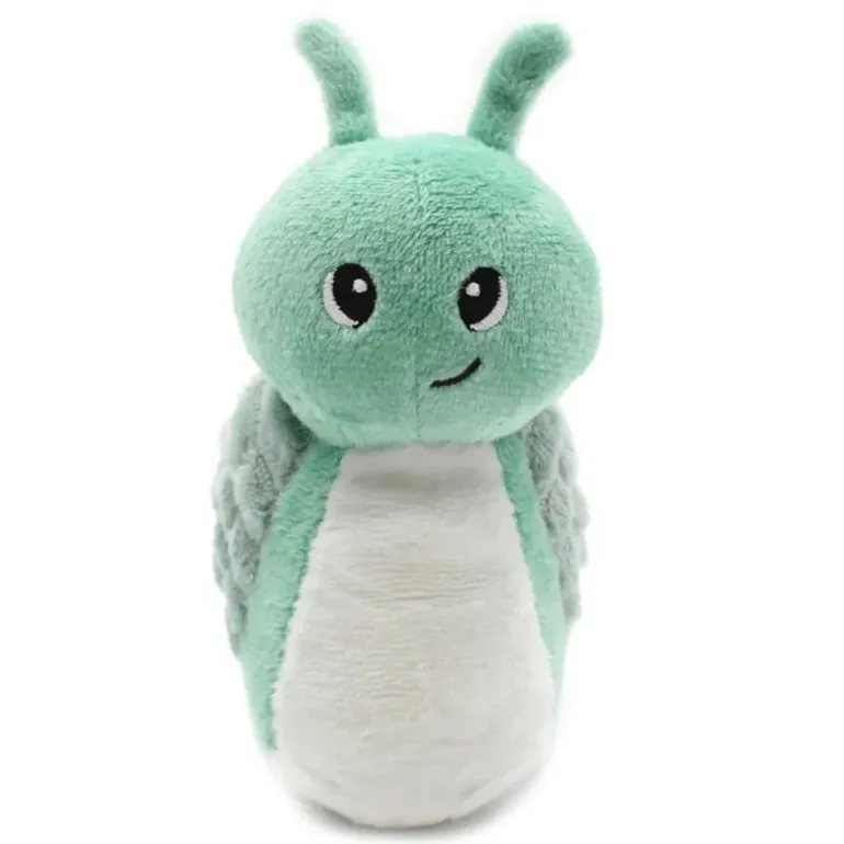 Peluche escargot Speedou maman et son bébé vert menthe