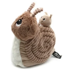 Peluche escargot Speedou maman et son bébé brun