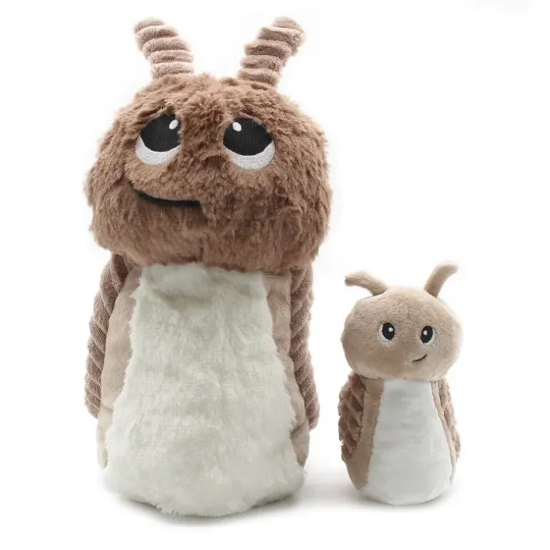 Peluche escargot Speedou maman et son bébé brun