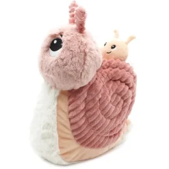 Peluche escargot Speedou maman et son bébé rose