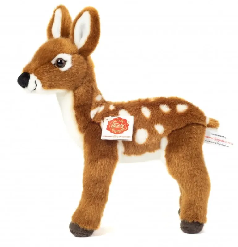 Peluche faon debout - 23 cm
