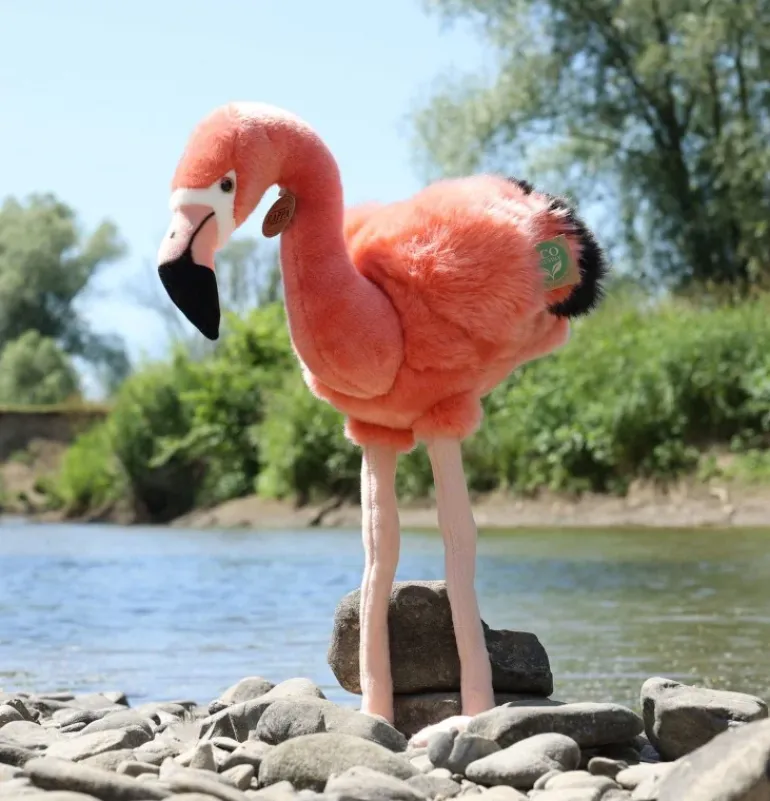 Peluche flamant rose - 46 cm