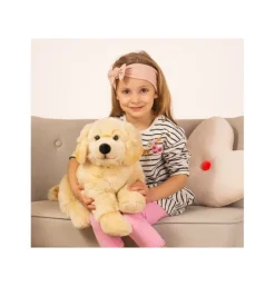 Peluche Golden Retriever couché - 60 cm