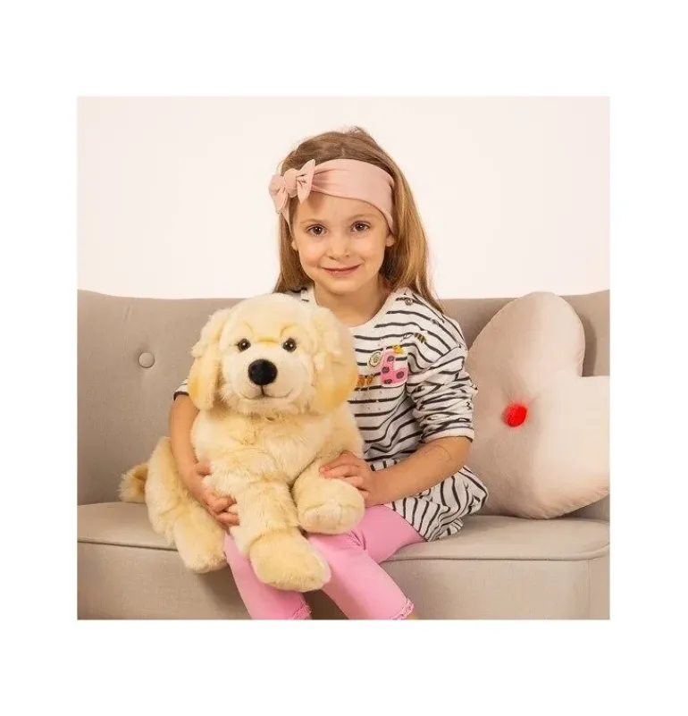 Peluche Golden Retriever couché - 60 cm