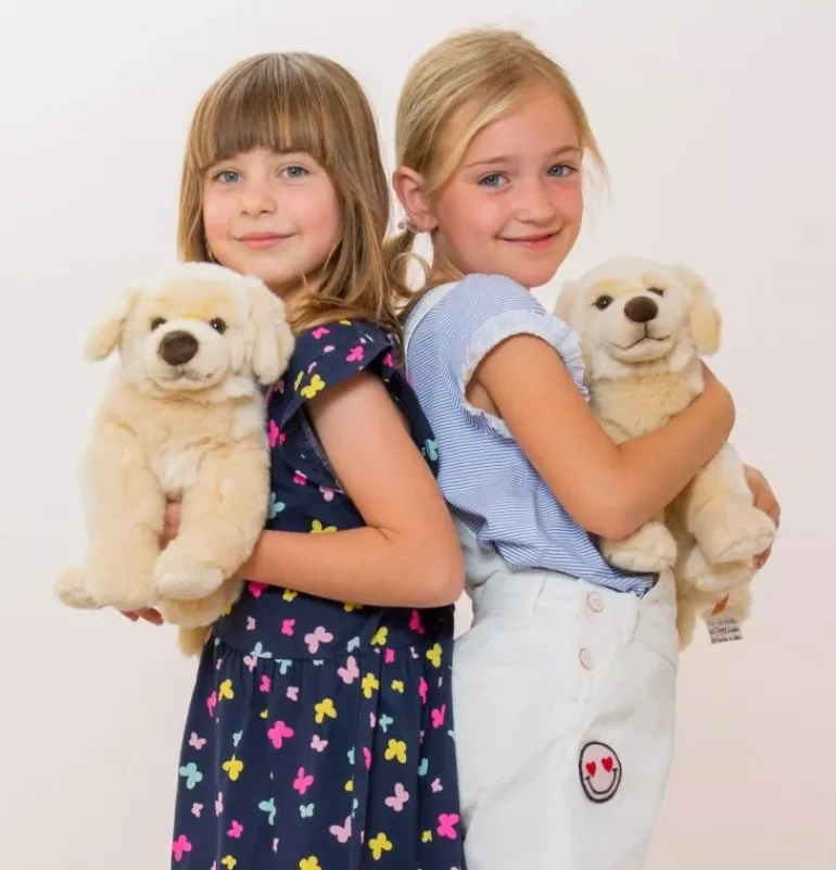 Peluche Golden Retriever assis - 30 cm