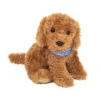 Peluche Goldendoodle assis - 30 cm