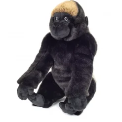 Peluche gorille de montagne assis - 35 cm