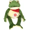 Peluche grenouille souple - 28 cm