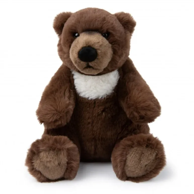 Peluche grizzly marron WWF ECO - 25 cm