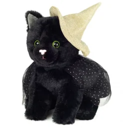 Peluche Halloween chat noir - 20 cm