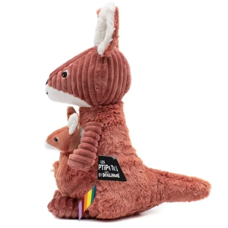 Peluche kangourou Allezou terracota