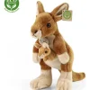 Peluche kangourou avec bébé - 27 cm