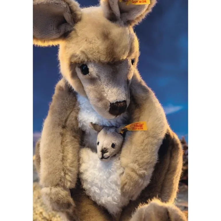 Peluche Kangourou Kango avec bébé