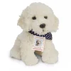 Peluche labradoodle assis - 28 cm