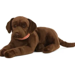 Peluche labrador brun - 60 cm