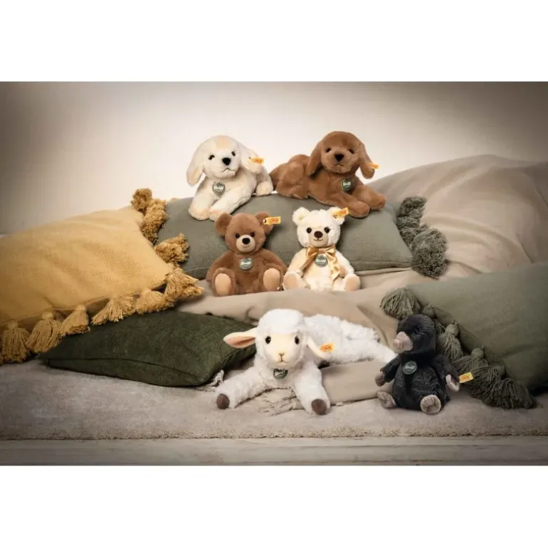 Peluche labrador Lenny brun - 23 cm