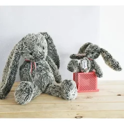 Peluche lapin ALEXANDRE gris - 30 cm