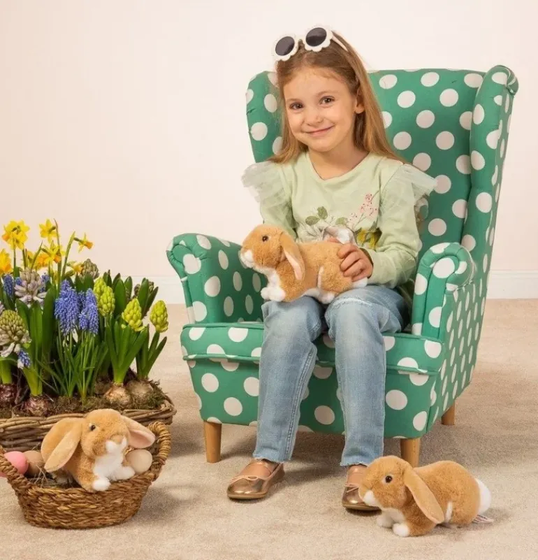Peluche lapin beige - 23 cm