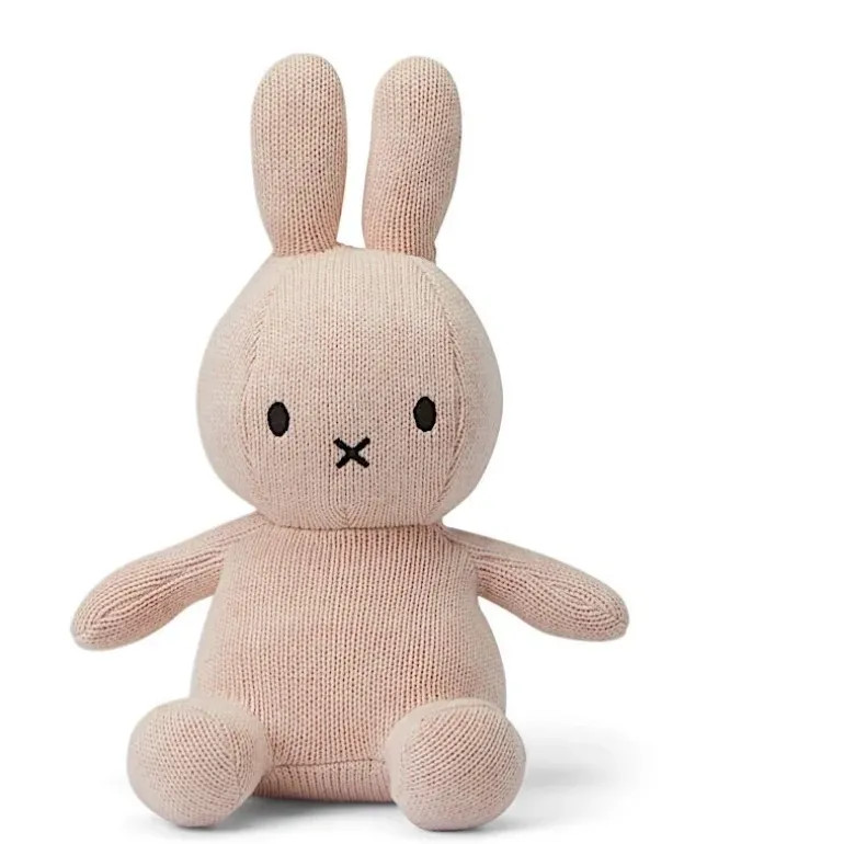 Peluche lapin Miffy coton Biologique Rose Pastel - 23 cm