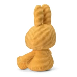 Peluche lapin Miffy en velours côtelé jaune - 50 cm