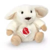 Peluche lapin Poppi blanc - 15 cm