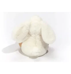 Peluche lapin Poppi blanc - 15 cm
