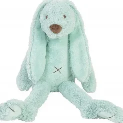 Peluche lapin Richie vert lagon - 38 cm