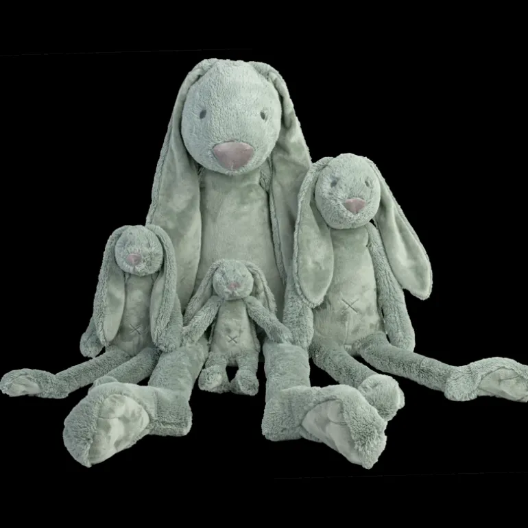 peluche Lapin Richie vert - 38 cm