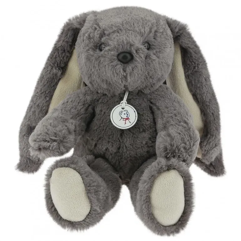 Peluche Lapinou 20 cm gris