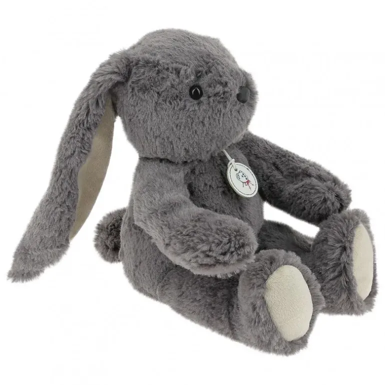 Peluche Lapinou 20 cm gris