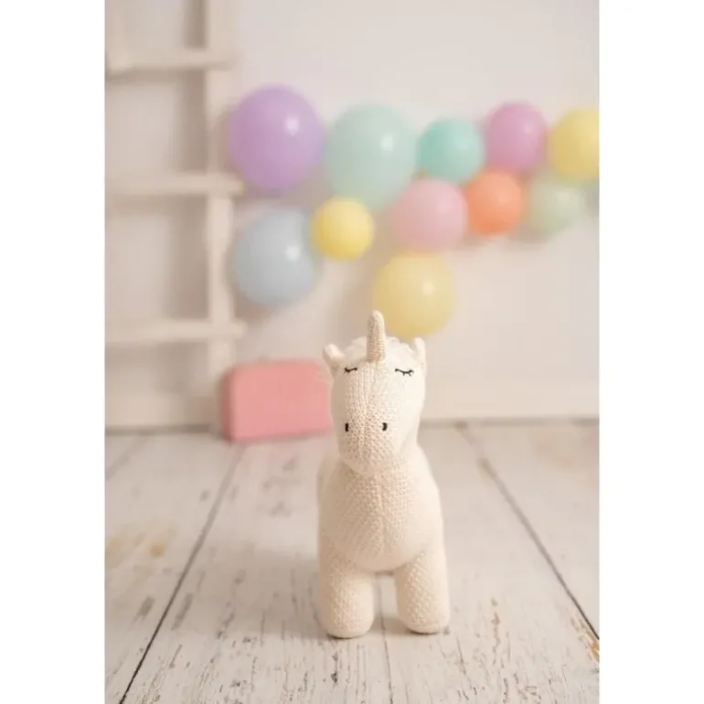 Peluche licorne en crochet MINI