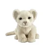 Peluche lion blanc bébé - 18 cm