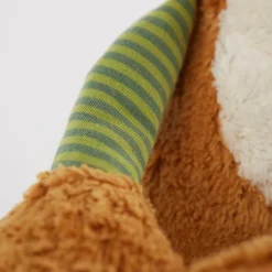 Peluche lion Patchwork en coton bio, Green
