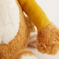 Peluche lion Patchwork en coton bio, Green
