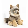 Peluche loup assis - 30 cm