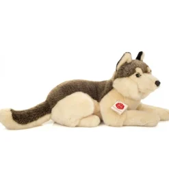 Peluche loup couché - 40 cm