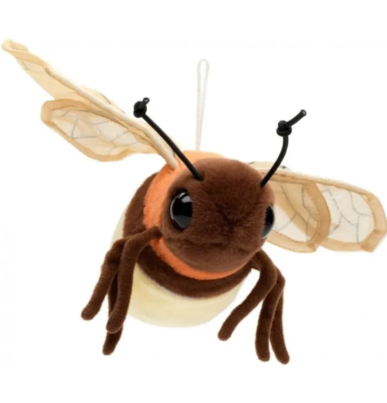 Peluche luciole avec lumière - 17 cm